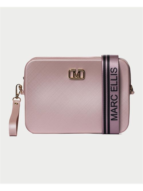 Marc Ellis women's bag with logo shoulder strap MARC ELLIS | FLAT FLOWE 25MISTY ROSE/LIGHT GOLD